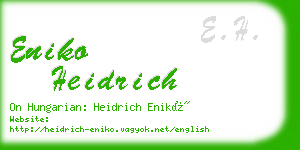 eniko heidrich business card